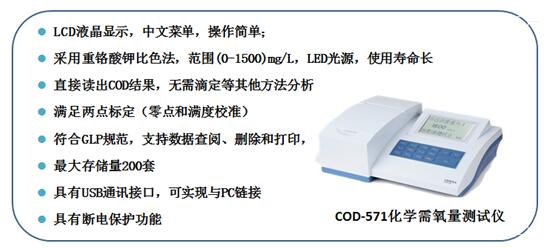 上海雷磁COD-571化學需氧量測試儀 用什么方法測定化學需氧量COD(圖2)
